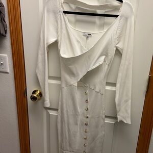 Midi long sleeve dress